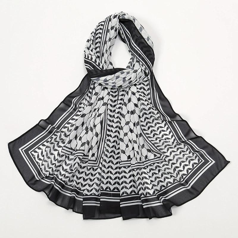 Printed Chiffon Headscarf Arabian Scarf Middle East Dubai Turkey Palestinian Hijab Scarves