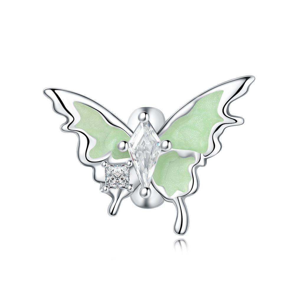 Genuine Copper Metal Beautiful Butterflies Bees Insects Charm Bead Components Pendant Bead Component Compatible With Bracelet High Quality Fine