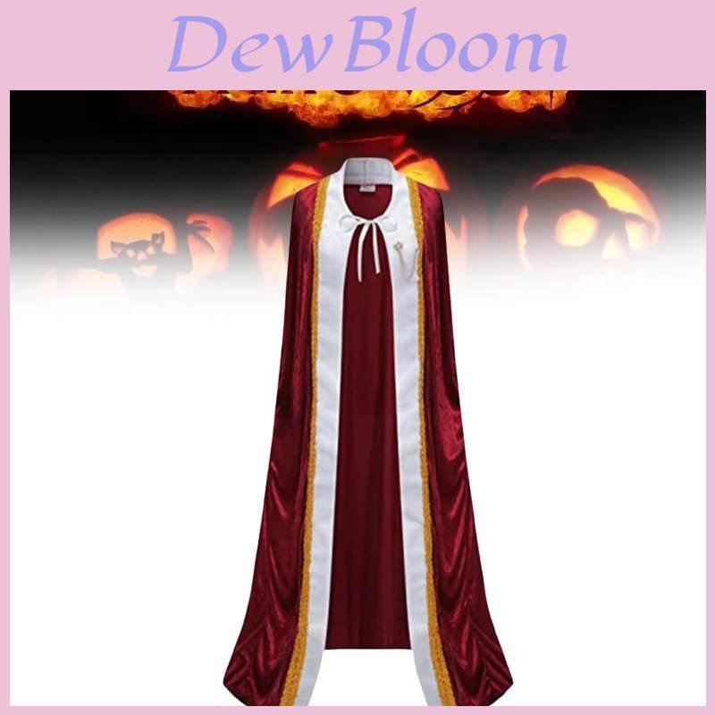 Sametový Královský Plášť Halloweenský Cosplay Plášť Pro Dospělé A Teenagery
