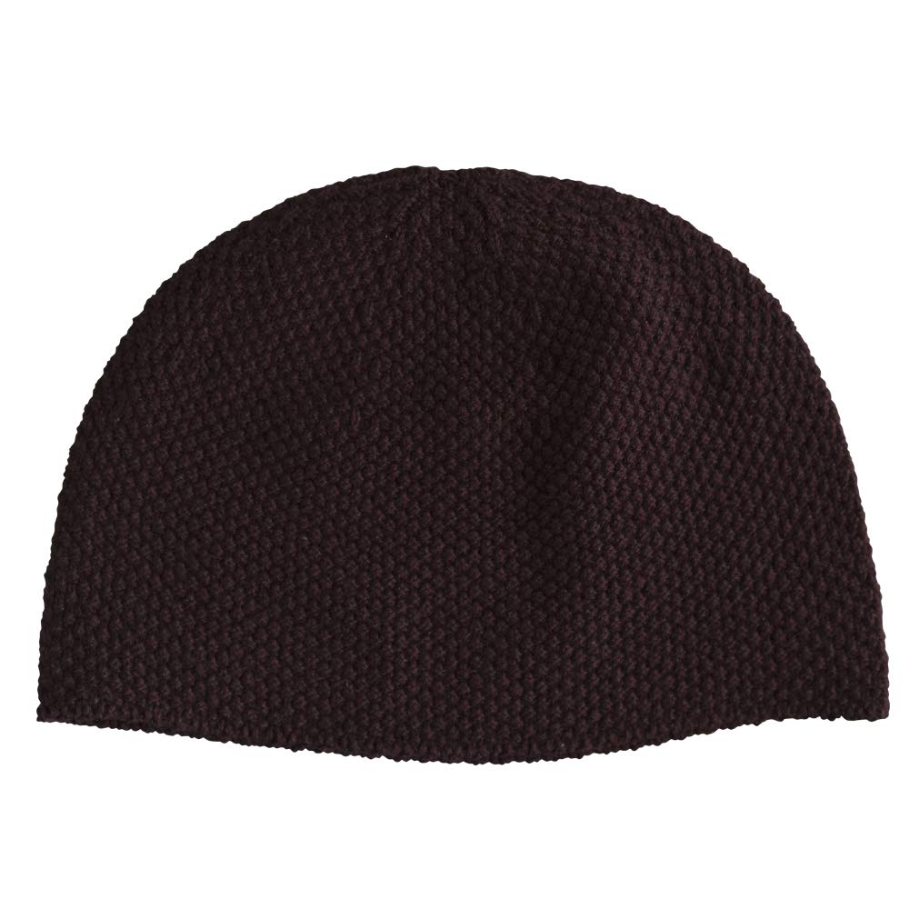 Nakota Premium Cotton Seamless Islamic Short Knit Hat for Large Sizes Deep Made in Size Brown Hat, Beanie, Men, Available, Opaque, Fit, 100% Cotton,