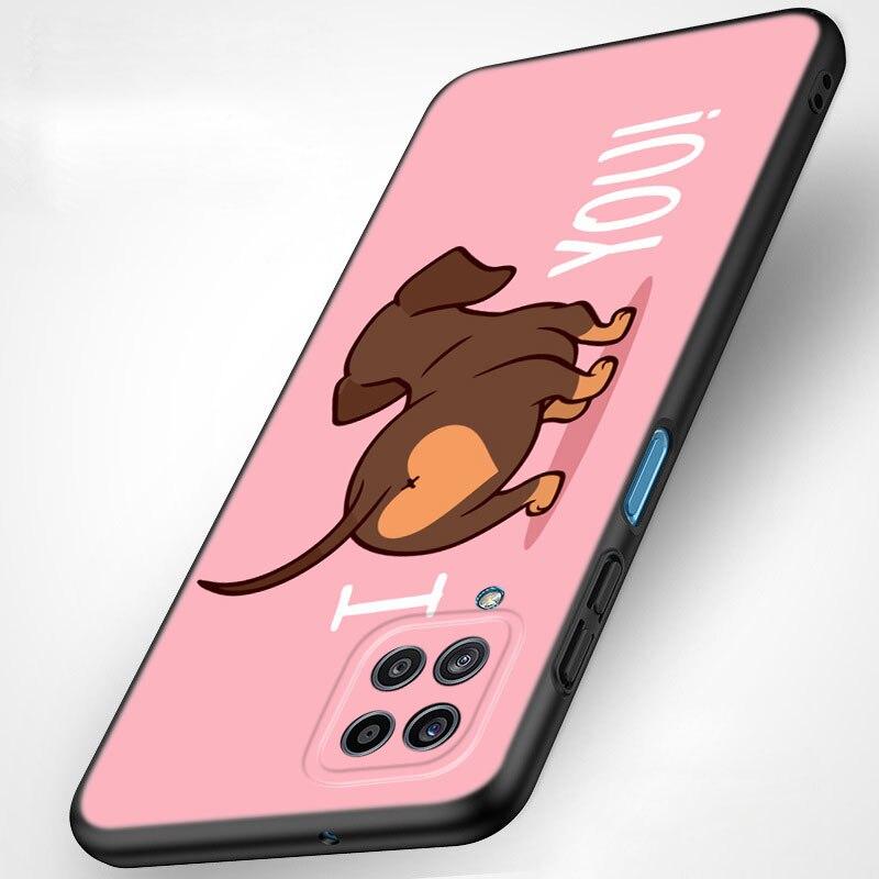 Dachshund Dog Love Phone Case For Samsung Galaxy A21 A30 A50 A52 S A13 A22 A32 4G A23 A33 A53 A73 5G A12 A31 A51 A70 A71 A72