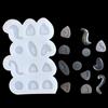 Animal Parts Quicksand Silicone Mold Resin Shaking Cup Mold for Pendant Jewelry Keychain Decoration Making Diy Crafts