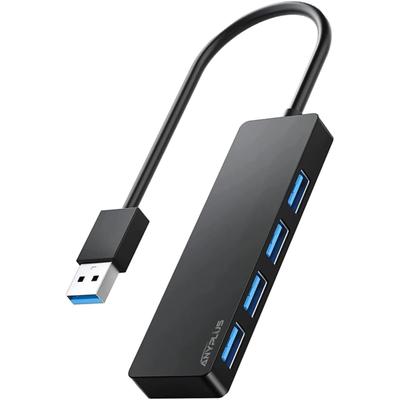 ANYPLUS USB Hub USB USB A 5Gbps Bus Telecommuting 3.0, 4-port Hub, Branch, High-speed Transfer, Power, Lightweight, Compact, MacBook/iMac/Surface Pro,