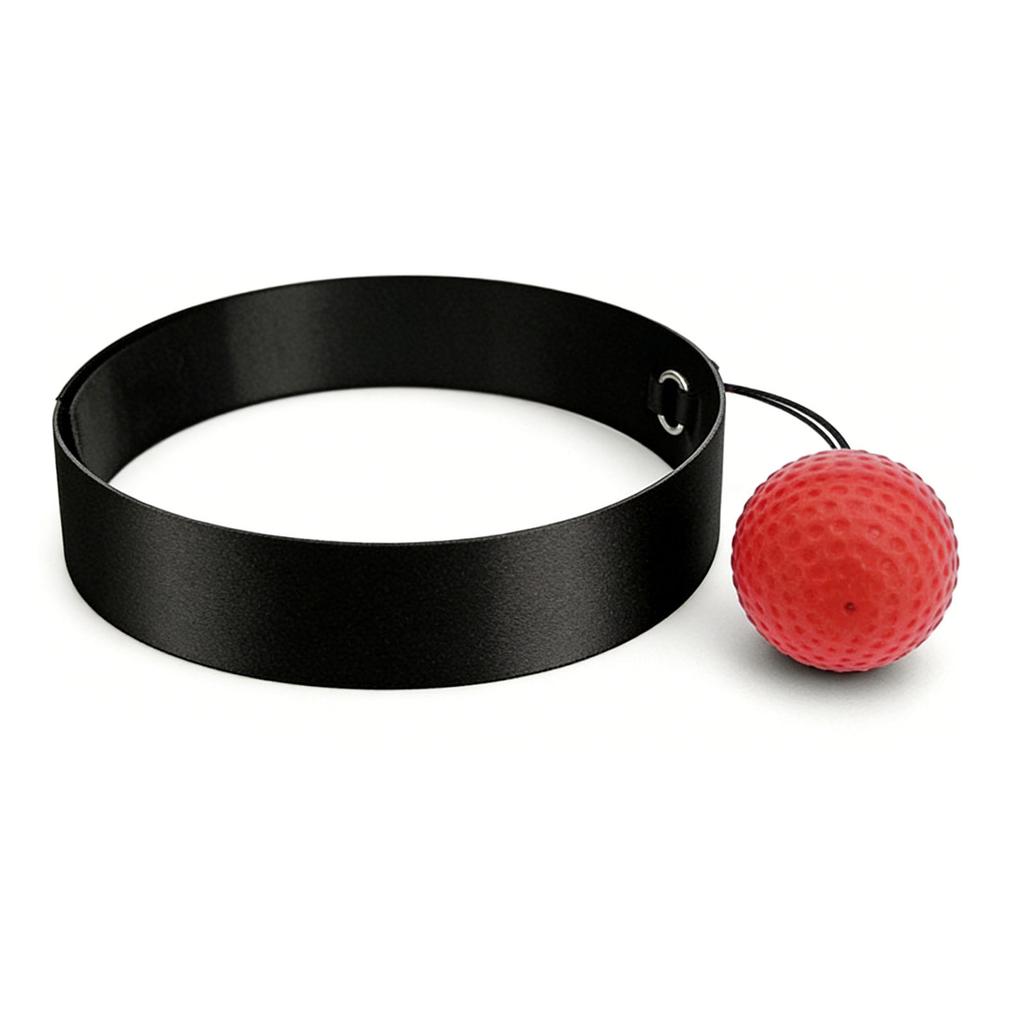 Boxing Ball Headband Set PU Rubber Punching Boxing Ball with Adjustable Headband for Fitness Hand Eye Coordination