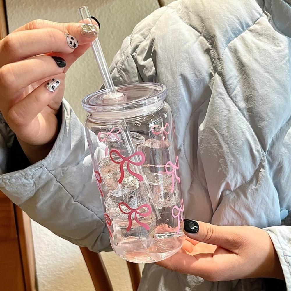 Heat-resistant Water Cup Large Capacity Coffee Cup Simple Milk Tea Cup  for Students