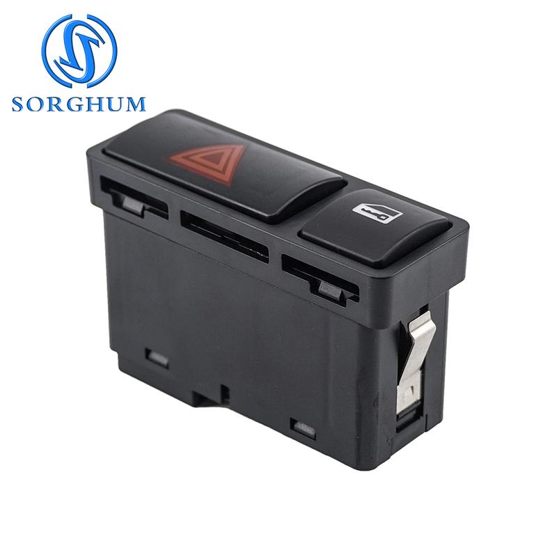 SORGHUM 61318368920 For BMW E46 E53 E85 E86 X5 Z4 M3 325 3 Series Hazard Emergency Light Switch Warning Button with Central Lock