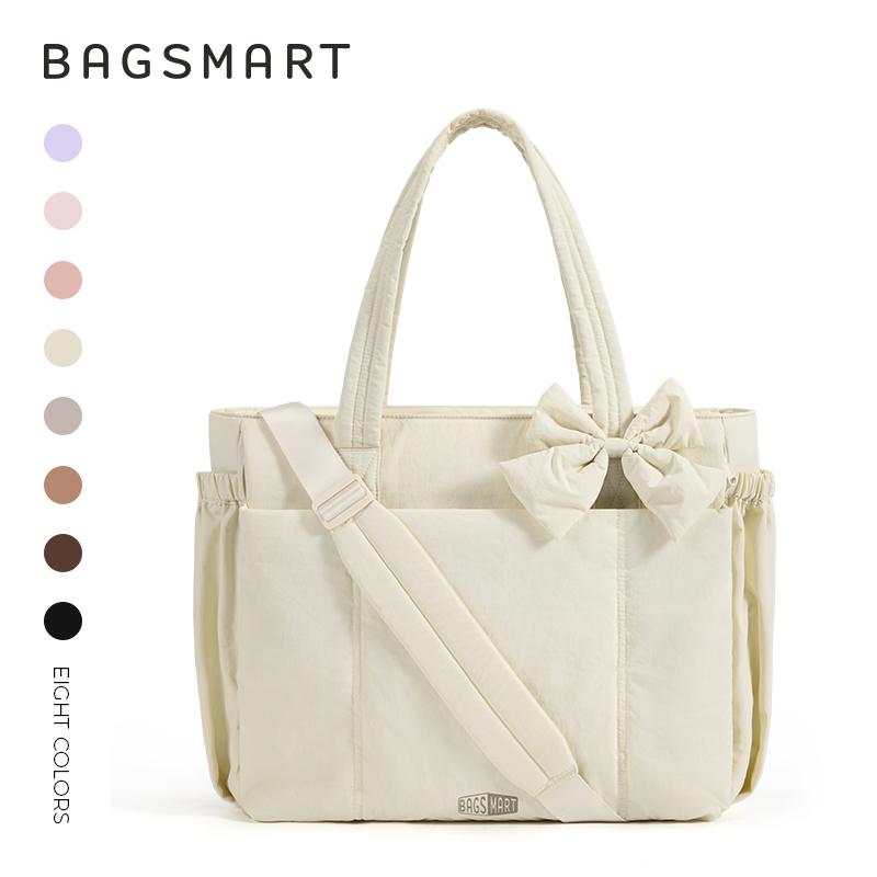 Women Large Capacity Tote Bag Versatile Commuter Handbag With Multi Pockets Shoulder Messenger Sports Bag