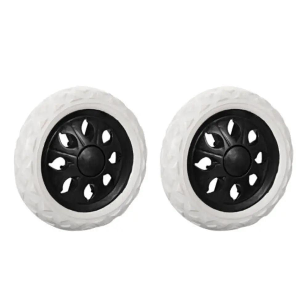 2Pcs Shopping Cart Wheels 5/6.5Inch Dia Suitcase Luggage Rubber Wheel Travelling Trolley Caster Replacement Parts Accessories