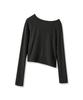 AVANDRESS Hazle Hairly Unbalanced Tee_4Colors