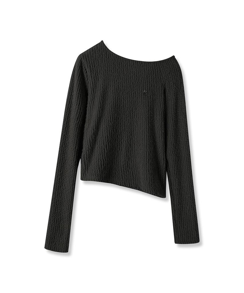 AVANDRESS Hazle Hairly Unbalanced Tee_4Colors