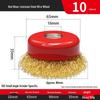 Steel Wire Brush Grinding Head for Hand Drill - Rust Removal & Polishing Tool