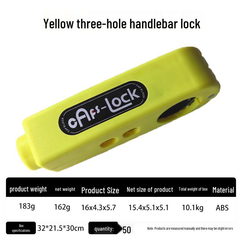 Universal Anti-Theft Throttle & Handlebar Lock for Electric Cars, Scooters, and Motorcycles