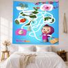 Masha Bear Wall Decor Tapestry Art For Pet Memorial Birthdaywedding Party Backdrop Family Gift