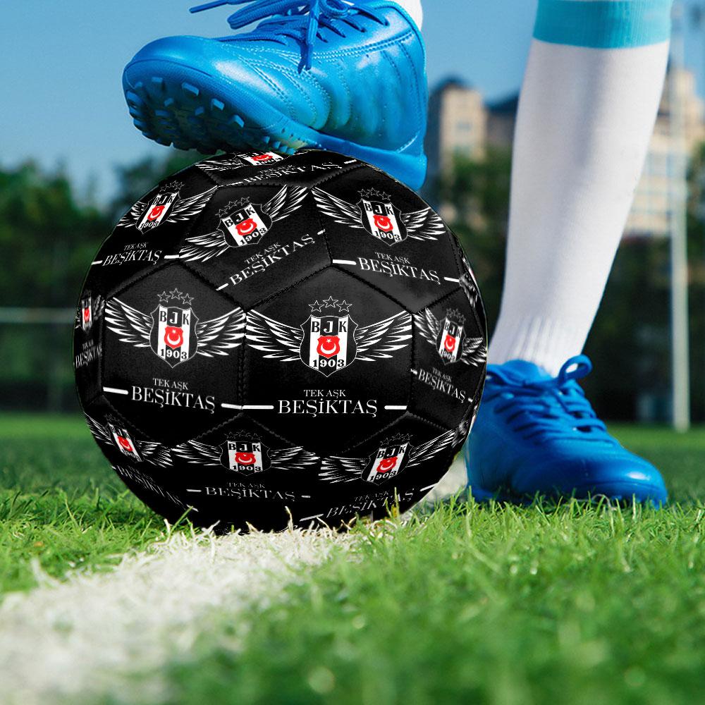1pc Besiktas Gymnastics Club Soccer Ball Size 5 Indoor Soccer Ball Fashion Colorful Backyard Game - Great For Sports Fans Gift HE9