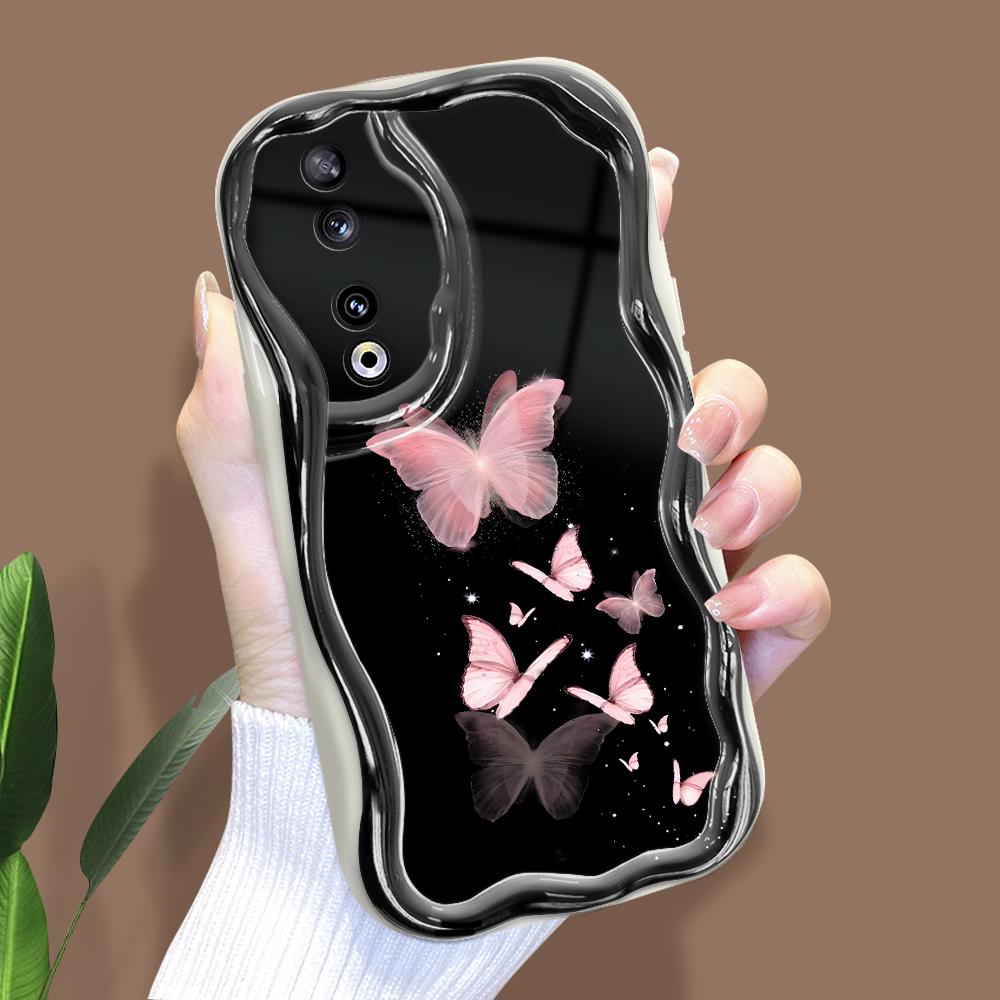 

Милый мультяшный узор, кремовая текстура, мягкий силиконовый чехол с волнистыми краями, чехол для телефона для Huawei Honor Infinix Tecno iPhone iPhone 6 Plus белый