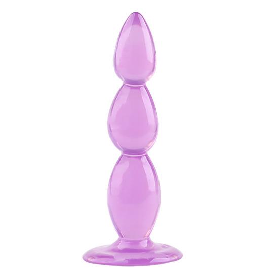 Korálkový vlnitý anální kolík Muži Tahání korálků Přísavka Sex Tool Stick TPE Hladký anální kolík Gay Potřeby