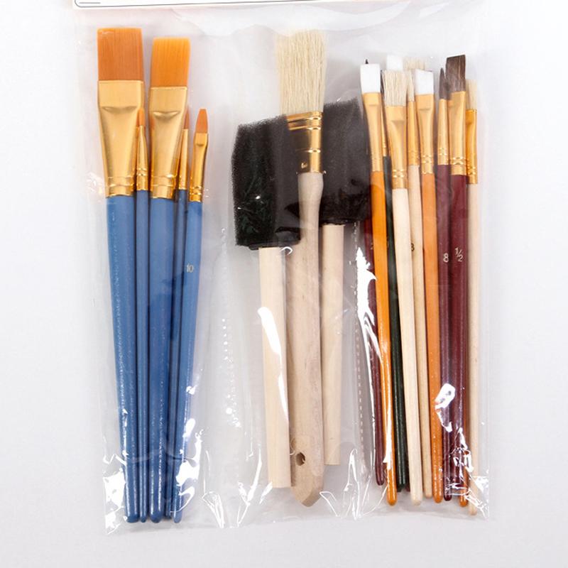 25 Pcs/Set Multi-functional Oil Painting Brushes Student Artist Nylon Hair Paint Brush for Drawing Acrylic Stationery Supplies