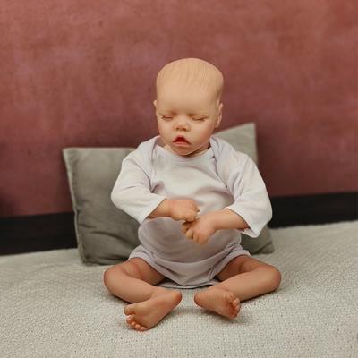 Reborn Baby Doll Open Mouth 48CM Reborn Lifelike Real Soft Touch Newborn Baby Handmade Art Doll Toy