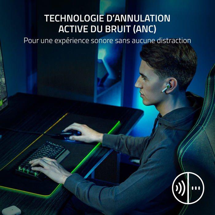 Casque Gaming - RAZER - Hammerhead HyperSpeed - Sans Fil - Réduction De Bruit Active - PS5