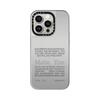 Casetify X Matin Kim iPhone Letter MagSafe Mirror Case Silver