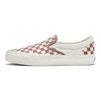 Premium Slip-On 98 Šachovnica - Kávovo hnedé Unisex tenisky VN000CSECFF