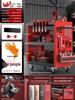 Drawer-Type Workshop Tool Cart: Three-Layer, Multi-functional Hand Cart & Storage Shelf for Car Repair.