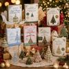 Kit fai da te per ornamento dell'albero di Natale con perline Set artigianale festivo scintillante fatto a mano con perline, filo e strumenti per il divertimento in famiglia