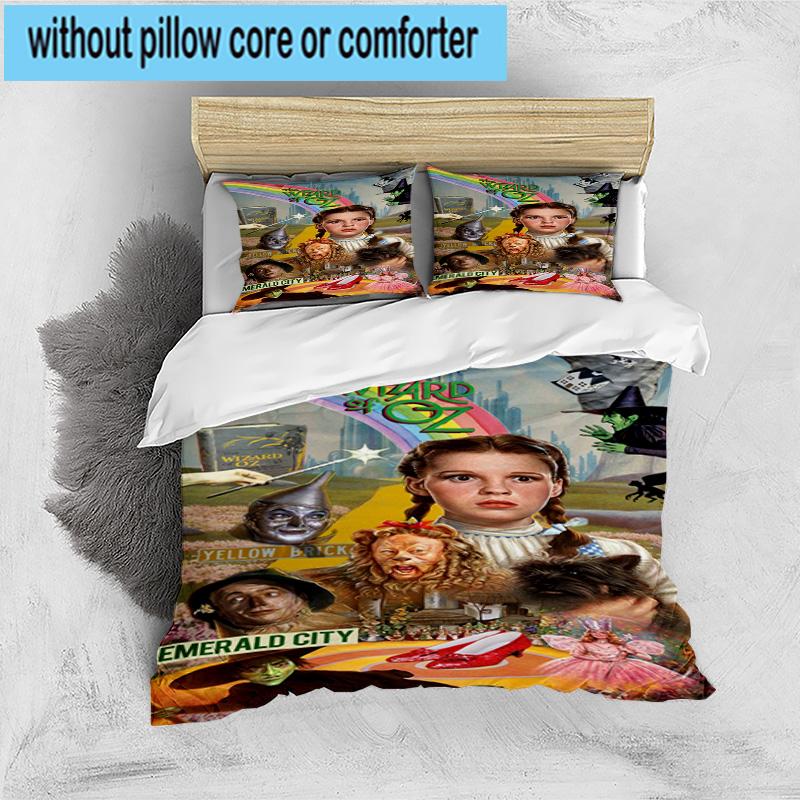 3PCS Wonderful Wizard Adventure 3pcs Bedding,Including 3PCS Duvet Cover And 2pcs Pillowcases Perfect for Christmas,Ideal for Bedroom, Dormitory
