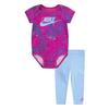 Baby Girls Short-Sleeved Top And Leggings Set