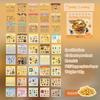 Creative Sticker Book Colorful Holiday Coil Sticker Album Compact Portable Stickers for Journaling Scrapbooking DIY Crafts