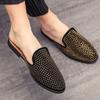 Fashion Slides Mules Half Outdoor Men's Shoe Flat Summer Sale High Quality Fashion Trend 2025 Elegant Rubber Low Price Fun Male Slipper