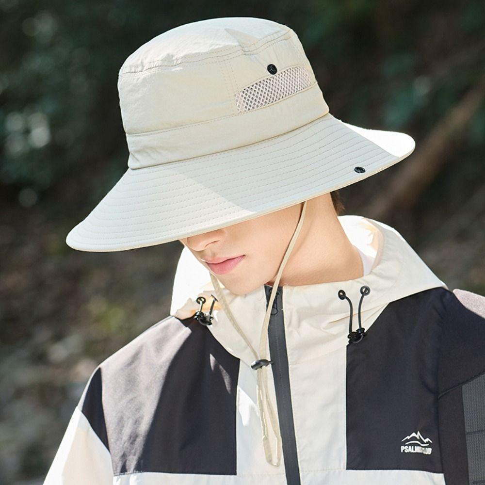 Wide Brim Fishing Hat Foldable Fisherman Hat Fashionable Western Cowboy Hat  Outdoor Camping