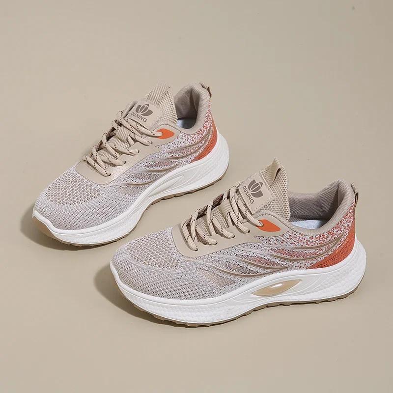

Весна Женщины Новая Сетка Легкий Спорт Дышащий На шнуровке Фитнес Удобная Толстая подошва Повседневная Обувь для бега Tenis Masculino 35 хаки