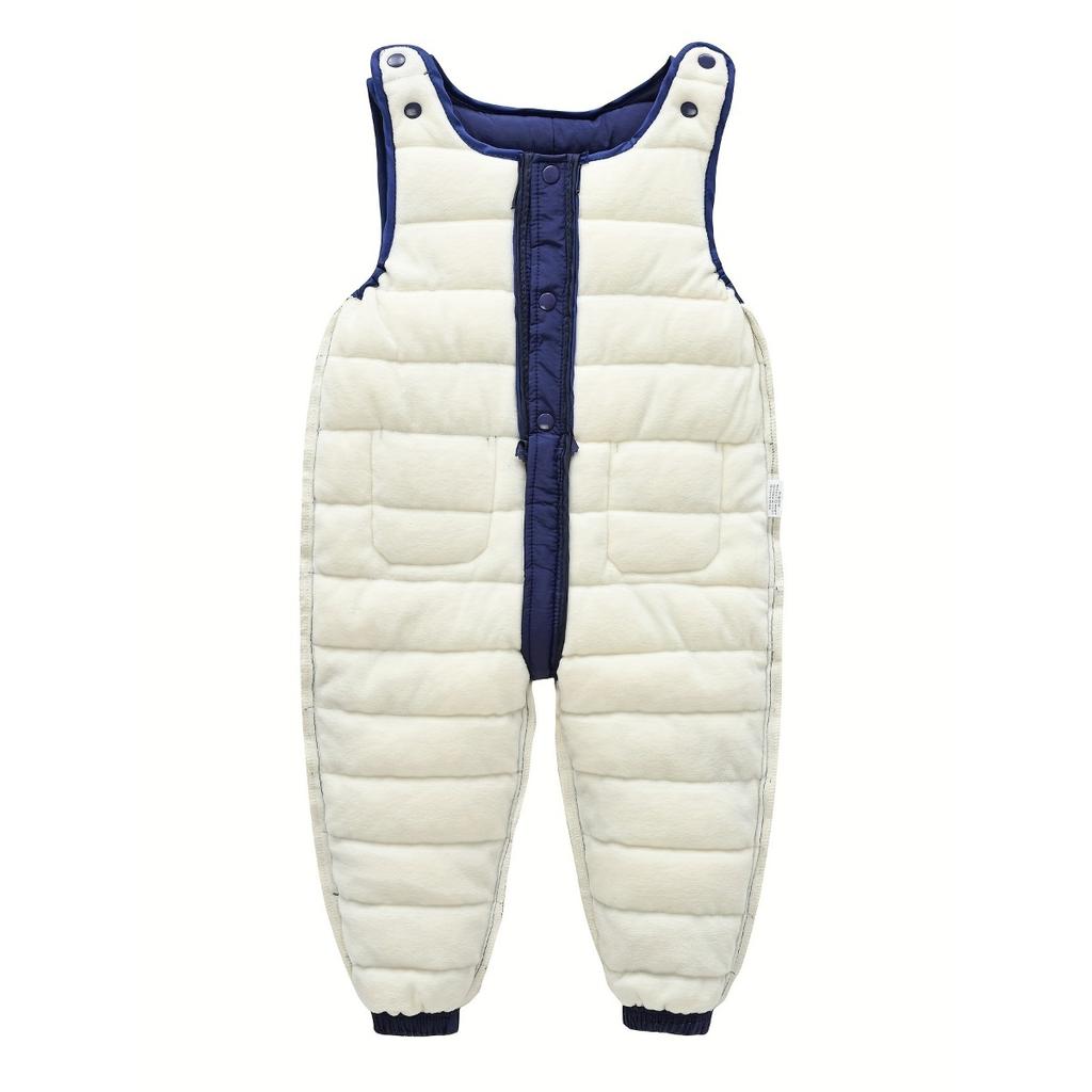 Baby Warm Fleece Lining Snow Pants with Pockets, Perfect Outdoor Leggings for Toddlers and Infants  In Winter, Ideal Choice for Outdoor Activities
