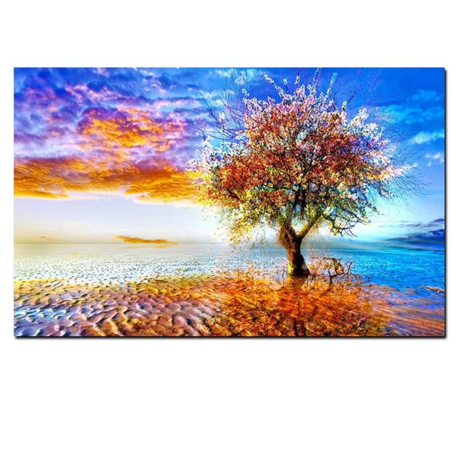 

Абстрактные красочные земляные деревья художественная картина Opus Lonel, печать на холсте, настенная картина, современный поп-арт для гостиной, дивана 21*30cm