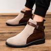 Outdoor Herren Stiefelette Herren Casual Britischer Stil Kurze Stiefel Neue High-Top Schuhe Mann Klassische Retro Leder Chelsea Boots