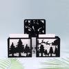 2pcs Stainless Steel Napkin Holder, Hollow Out Tree Pattern Napkin Organizer, Napkin Holder Rack for Home Kitchen Decor(Pine)