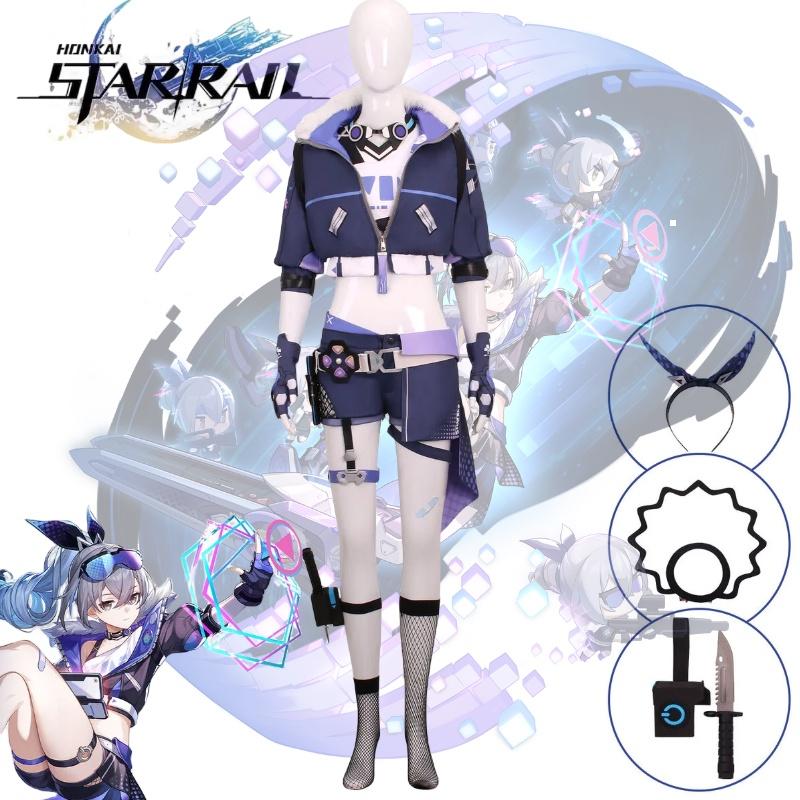 Rail Star Honkai Silver Wolf Cosplay Costume Girls Anime Party Halloween Outfit