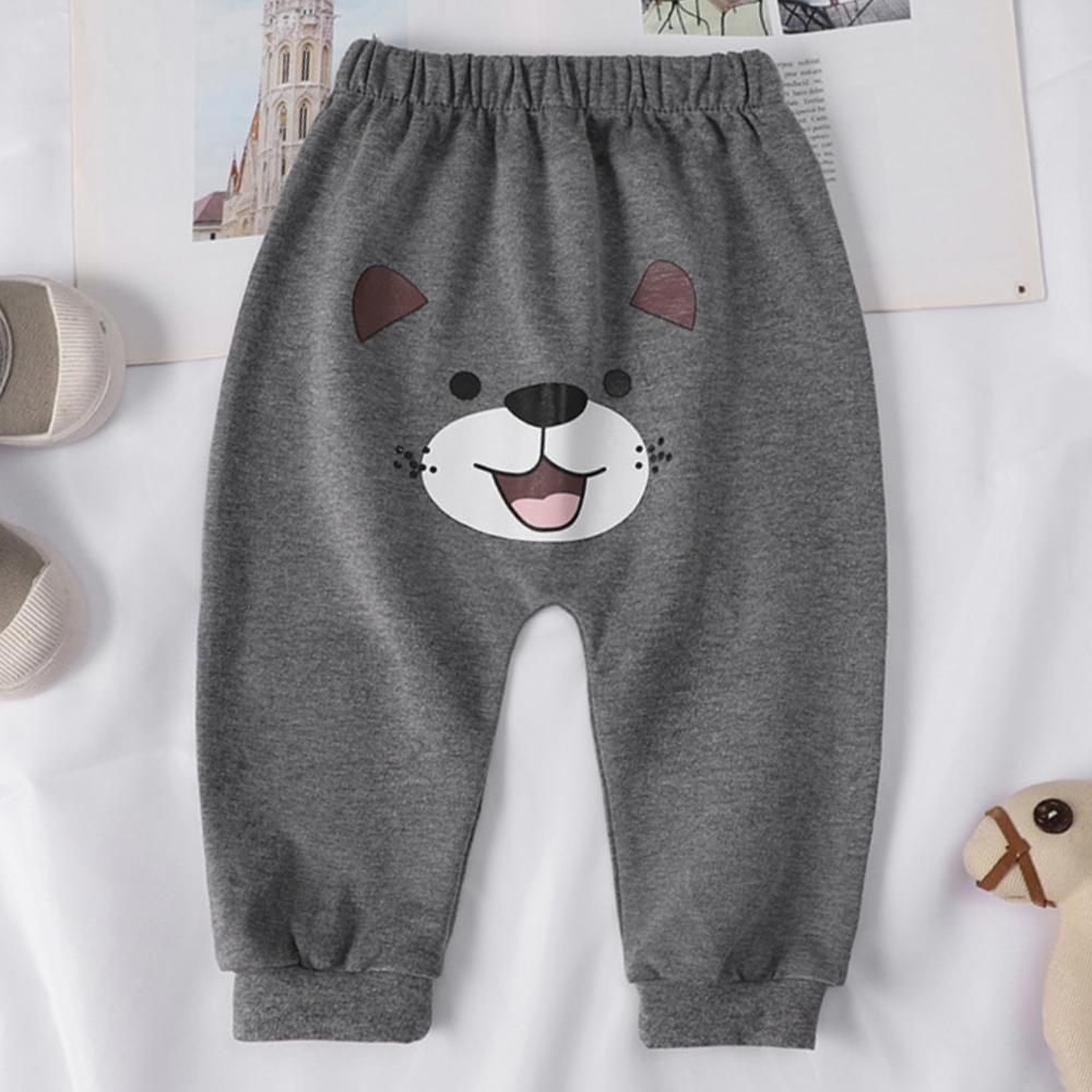 Kawaii Cartoon Printed Baby Boys Girls Long Pants High Waist Casual Harem Trousers