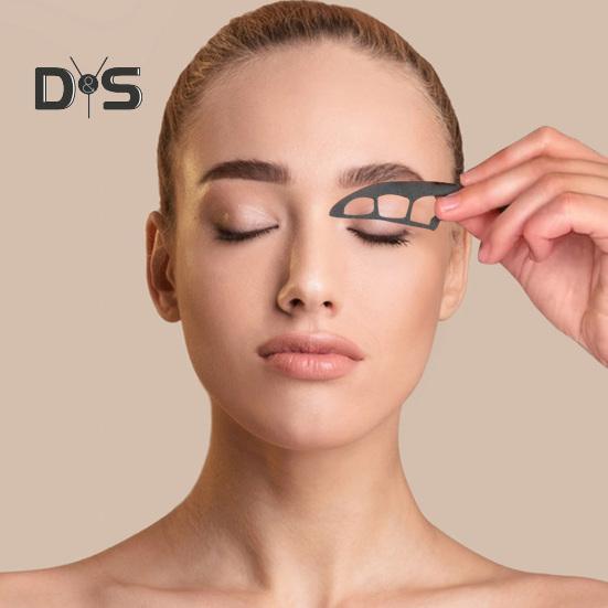 1/2/3Pcs Eyeshadow Stencil Tool Reusable Beginner Eyeshadow Assistant Eyeshadow Drawing Guide Helper Shaper Silicone Eyeshadow Mapping Template