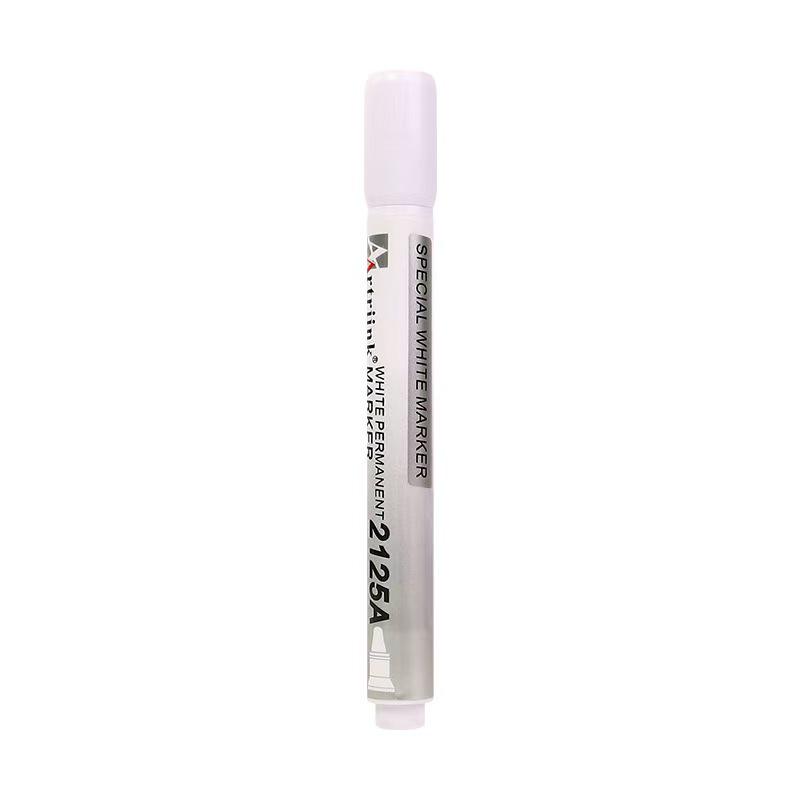 Waterproof, Oil-Proof Permanent Marker, Non-Fading, White Oil-Based, Erasable Green Thick-Head & Red Highlighting Pen