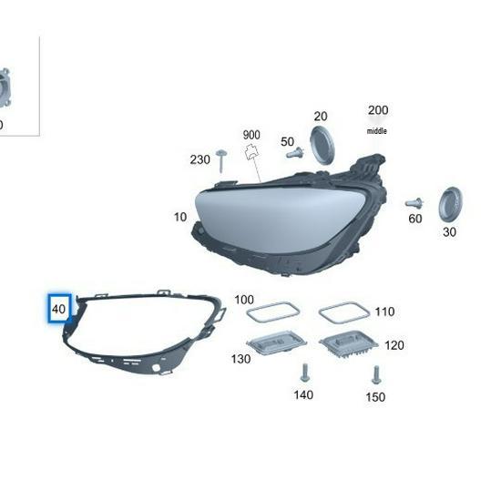Mercedes-Benz E-Class W213 Headlight Seal Strip 2138260091/2138260191