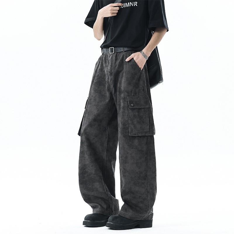 

Весна Осень Мужские Брюки Американский Стиль Мужские Брюки Карго Мешковатые Брюки Прямого Кроя Мужской Низ Тренд Asian size 2XL