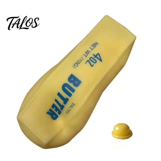 Butter Stick Toy with Stopper DIY Stress Relief Toy, Hollow Fillable Skin TPR Stopper, Empty Bar Squeeze for Teens Adults