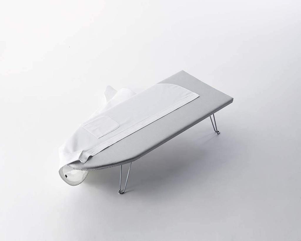 Yamazaki Boat-Shaped Ironing Board, Aluminum Coated, Silver, Approx. 75x30x20cm, Masterful Technique, 1225