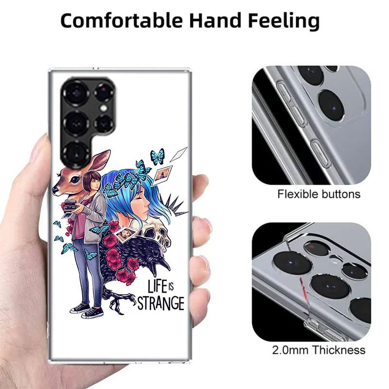 Life Is Strange Capa Phone Case For Samsung S26 Ultra S25 Edge Galaxy S23 S21 S20 S24 FE S22 S10 Plus Cover Clear TPU Shell Coqu