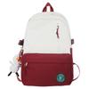 Schoolbag Casual Middle School Student Schoolbag 1011 New Korean Version Simple and Versatile Travel Backpack Trendy Couple Backpack