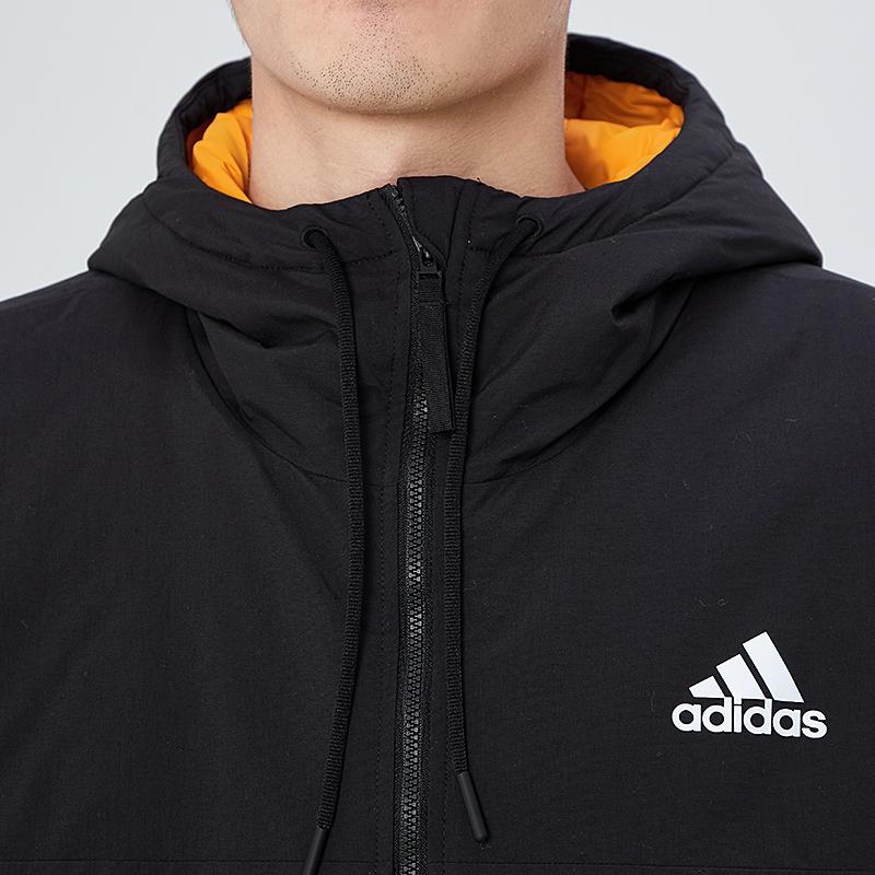 Adidas Bts Hd Jacket Casual Sports Warm Hooded Cotton Coat Winter Men Jacket Black GT6589