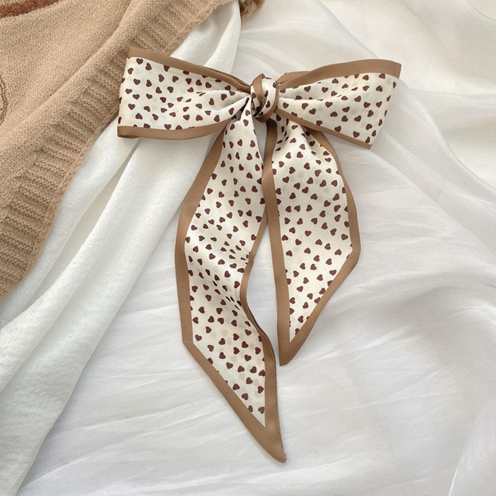 Women Skinny Silk Foulard Scarf, Luxury Fashion Neckerchief Headband