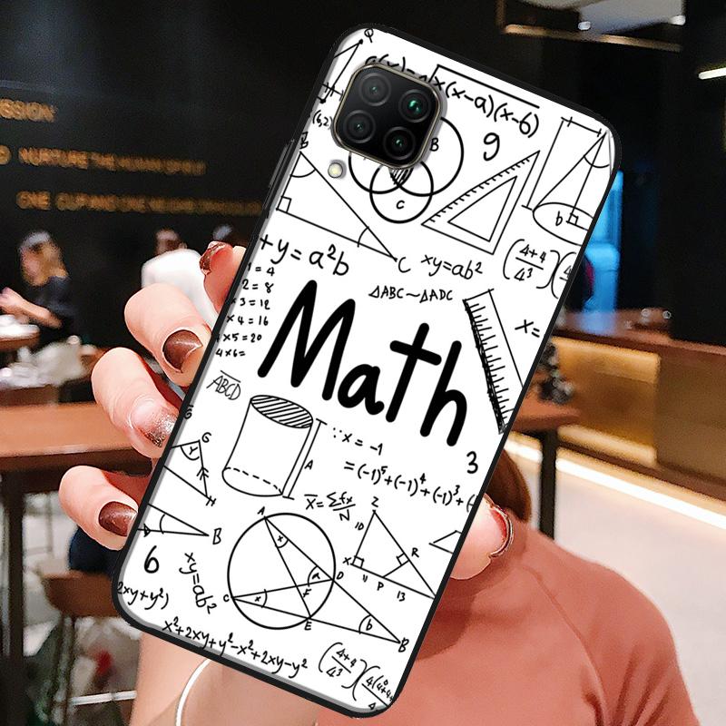 Physics Math Formula Equation For Huawei Honor X8a X7a X9a X8 50 70 90 Lite Magic5 Pro P20 P30 P40 P50 P60 Nova 9 5T Case